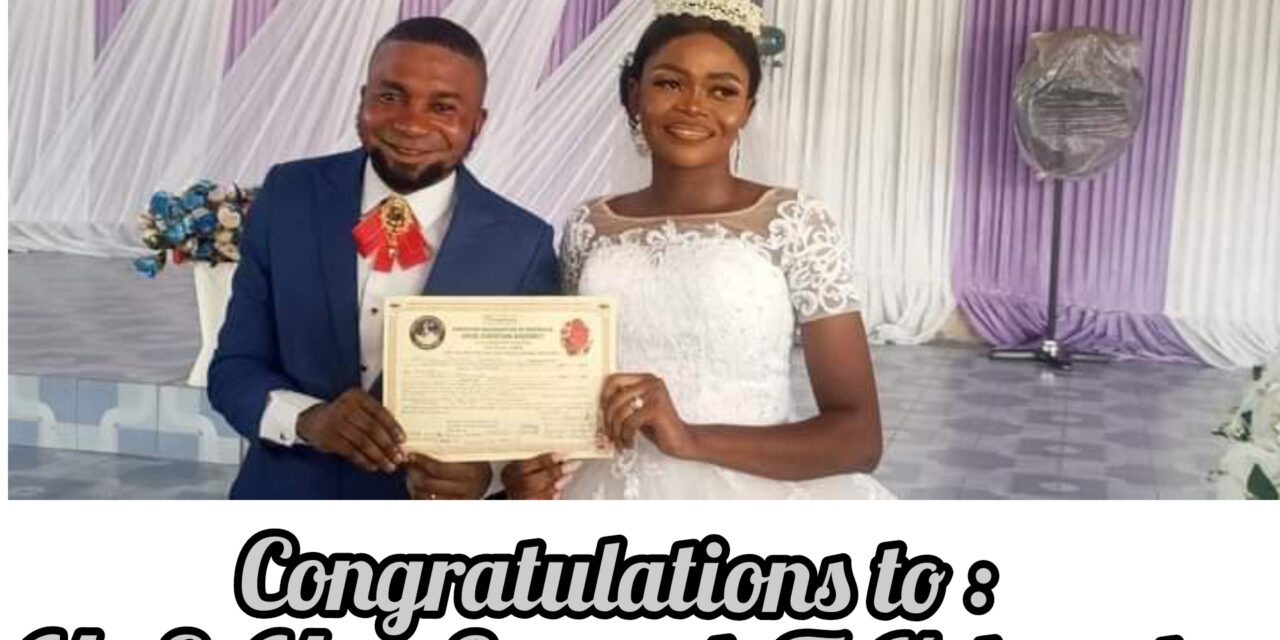 Congrats to Mr & Mrs. Samuel Kolawole
