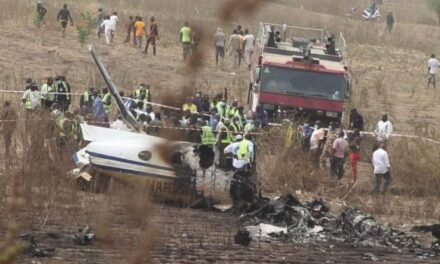 BREAKING: NAF aircraft crashes in Kaduna, many feared dead