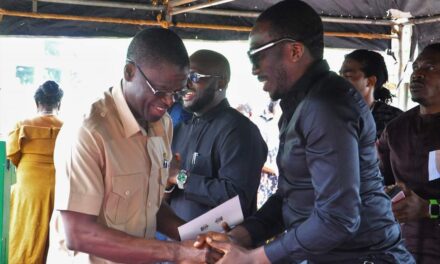 Bovi Ugboma Renovates a Block of 20 Classrooms, 400 Pairs of Class Furniture to Uniben Staff School