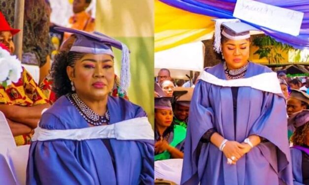 Regina Daniels’ mom bags Law Degree