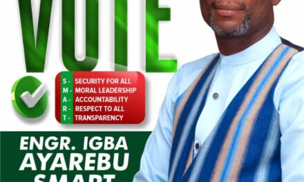 Nominate And Vote Engr. Igba Ayarebu Smart for Ward 08 Councillor Akoko-Edo L.G.A