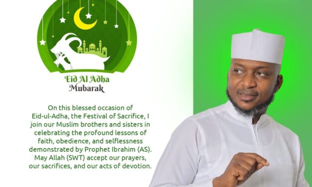 Hon. Shaibu Jafaru wishes the Muslims brothers and sisters Eid-ul-Adha,
